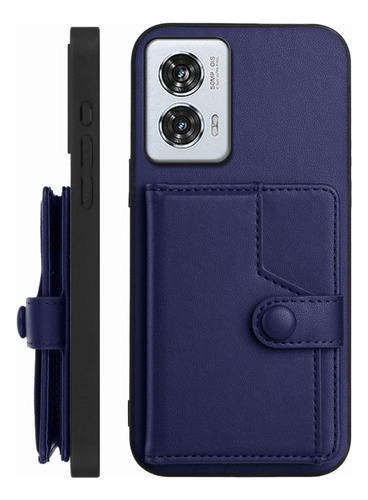 Compatible Funda Rfid Con Bolsa De Tarjetas For Motorola Edge 50 Pro P
