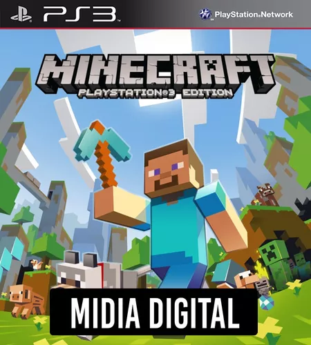 Minecraft, jogo original para ps3 mídia física em ótimo estado