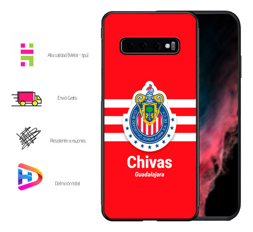 Funda +extra Para Samsung S10/s10lite/s10e Cluub Chiivas Samsung S10 Cluub Chiivas