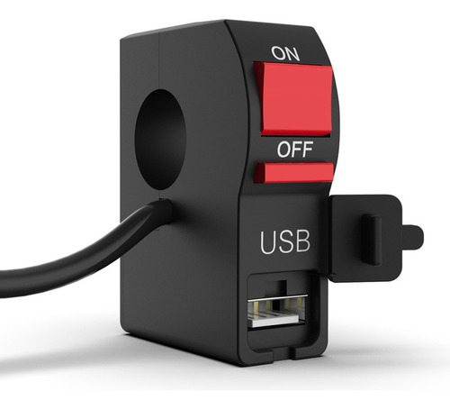 Comando Boton Llave Stop On Off + Usb Carga De Celular