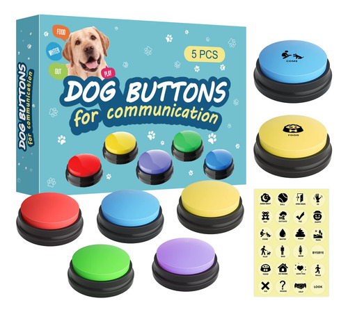 Botones Para Perros Para El Paquete De Inicio De Comunicacio