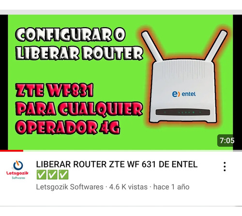 Modem Router Zte-wf831 4g Lte (libre Operadores) (Usado)