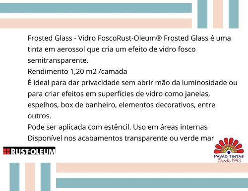 Imagem 5 de 6 de Spray Vidro Opaco - Rust Oleum