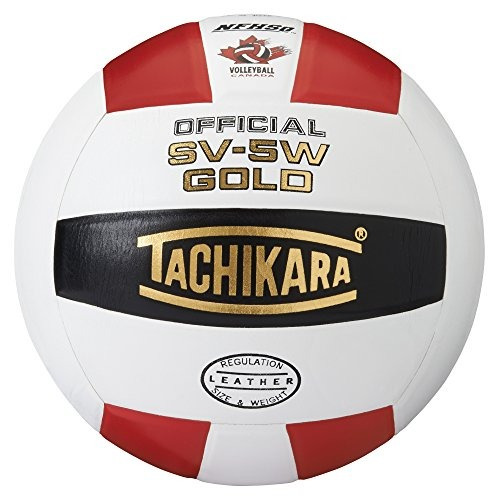 Tachikara Sv5w Competencia Gold Premium De Piel Voleibol (es