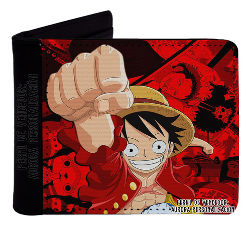 Billetera Cartera Cuero Sintético One Piece Anime 02