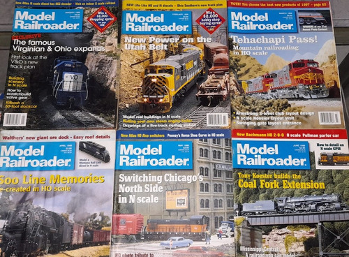 Revista Modelo Railroader Tren  1998 Completo 12 Revistas