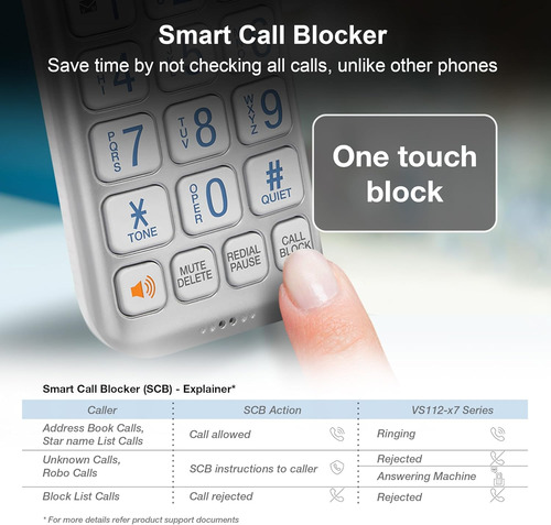 Teléfono Inalámbrico Vtech Vs112-37 Dect 6.0 Bluetooth 3...