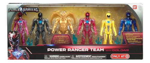 Coleccionable Bandai Power Rangers, Juego De 6 Unidades Con