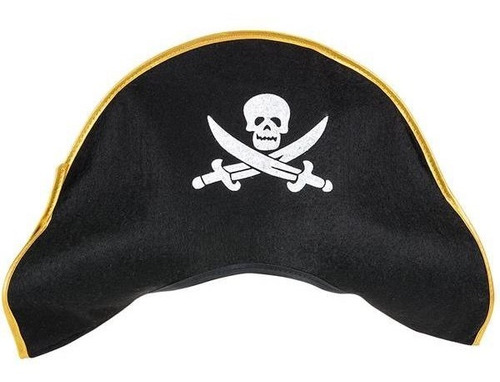 12 Sombreros Capitan Pirata Disfraz Fiesta Pirata Excelentes