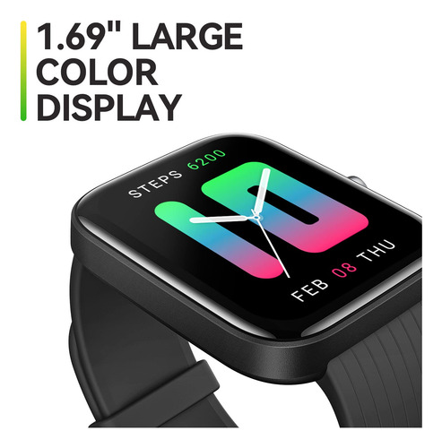 Amazfit Bip 3 Pro, Smartwatch Con Gps, Autonomía De 14 Días, Pantalla Tft Hd, 61 Modos Deportivos - Negro