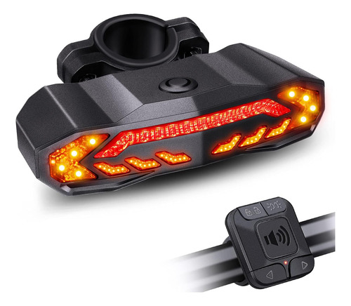 Luz Trasera De Bicicleta Inteligente De Onvian Con Señales