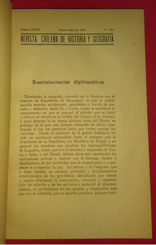 Revista Chilena De Historia Y Geografía N.º  Lxxvi 