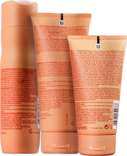 Imagem 2 de 5 de Kit Wella Invigo Nutri-enrich Frizz Control (3 Produtos)novo