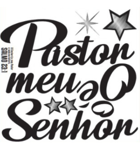 10 Adesivos Salmo 23 O Senhor É Meu Pastor E Nada Me Faltará