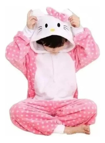 Pijama Mameluco  Disfraz Cosplay Pijamas Hello Kitty Niña 