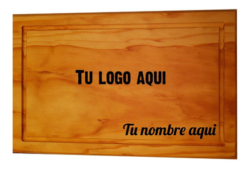 15 Pzas Plato Tabla Madera Carnes Asado 20x30cmpersonalizada