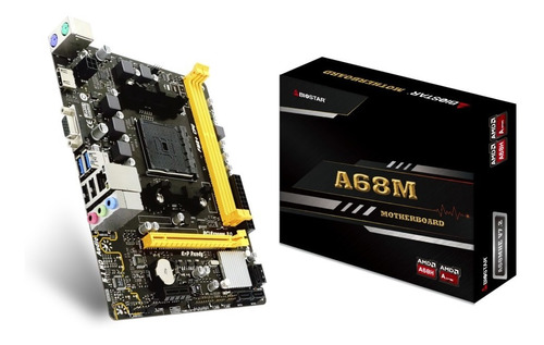 Mother Biostar A68mhe Fm2 Sata 3 Hdmi Vga Amd Usb Pci-e