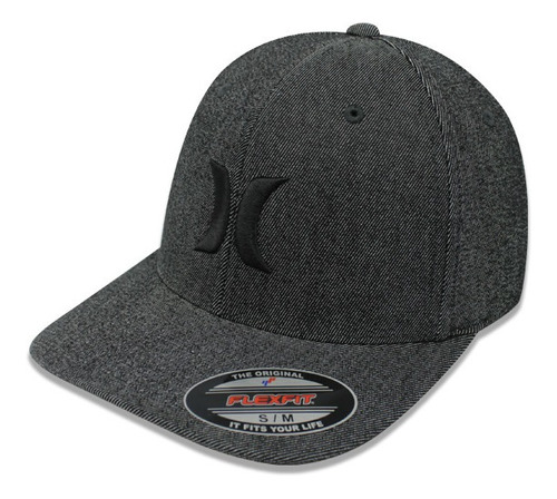 Gorra Hurley Anthracite Blk Suits Outline Hats Ffit