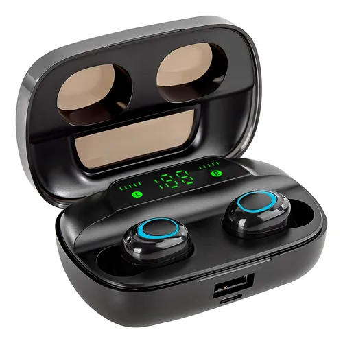 Auricular Bluetooth 5.0 Deportivo Inalámbrico In Ear Touch Color Negro