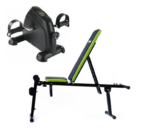 Imagen 1 de 10 de Banco Con Inclinacion Arg-208 + Mini Bike Jy-8207