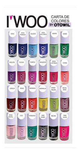 Imagen 4 de 4 de 6 Esmaltes Iwoo 2x1 + 6 Unidades De Regalo ( Pack X12uni)