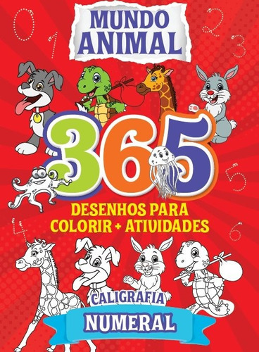 Mundo animal - Tapete 365 Desenhos para Colorir + atividades, de On Line a. Editora IBC - Instituto Brasileiro de Cultura Ltda, capa mole em português, 2020