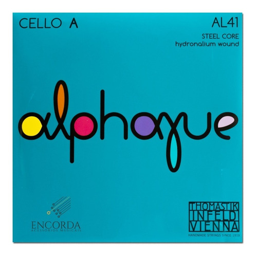 Corda Avulsa Lá (a) Violoncelo Thomastik Alphayue Cello Al41