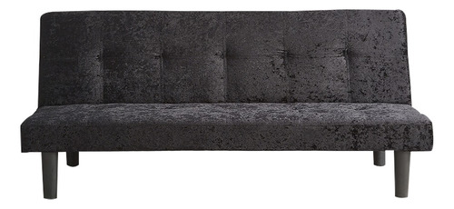 Sofa Cama Plegable Gs2025 Color Negro Diseño De La Tela Patrones Elegantes