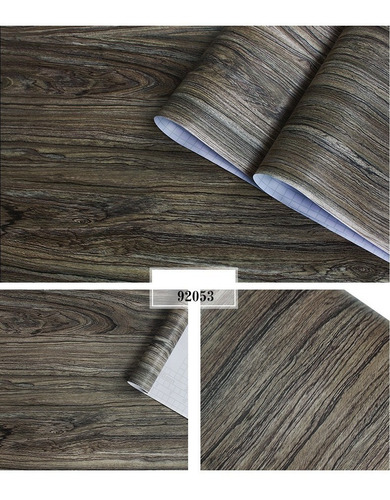 Imagen 2 de 5 de Pvc Papel Pintado Autoadhesivo De Madera De 45x1200cm