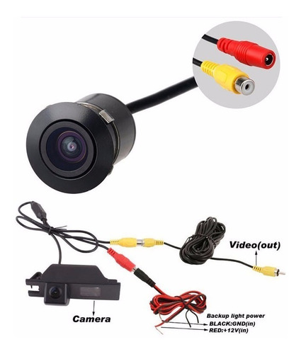 Imagen 3 de 6 de Camara De Video Estacionamiento A Color Con Cableado Auto 12