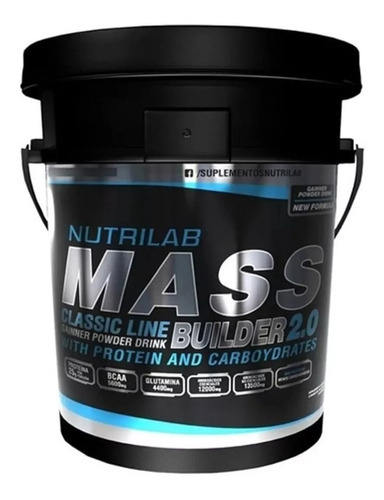 Mass Builder 5kg Nutrilab Classic Line 2.0 Ganador De Peso 