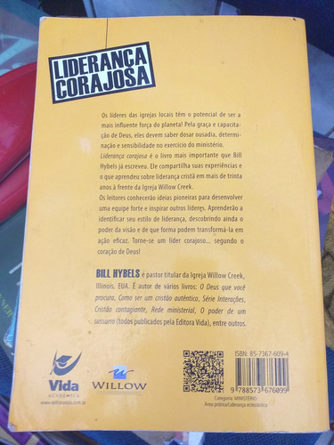Livro Liderança Corajosa | Bill Hybels - Líderes - Igreja (Usado)