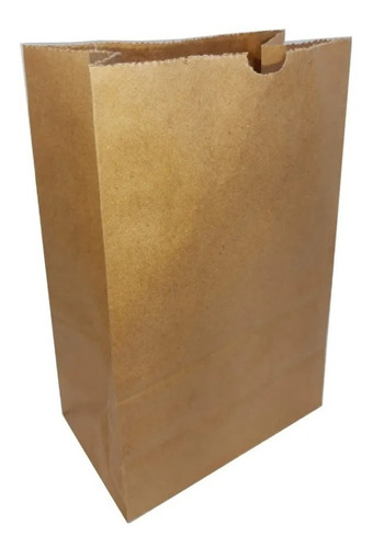 Embalagem Saco Papel Kraft Delivery Fast Food 100 Unid. 15kg