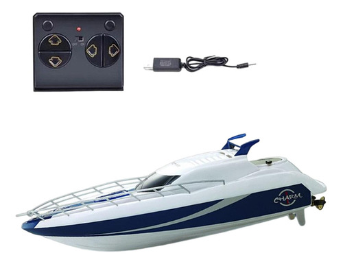 Boat Rc Boat Usb, Lancha Rápida Recargable Con Control Remot