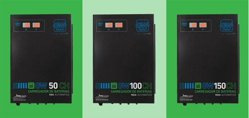 Carregador Baterias 24v - 100a  110v Gw Energy