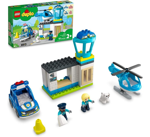 Lego Duplo Rescue Police Station & Helicopter 10959