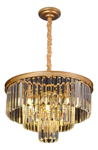 Pendente Lustre Cristal Legitimo Clássica Sala Jantar Quarto Cor Dourado 110V/220V