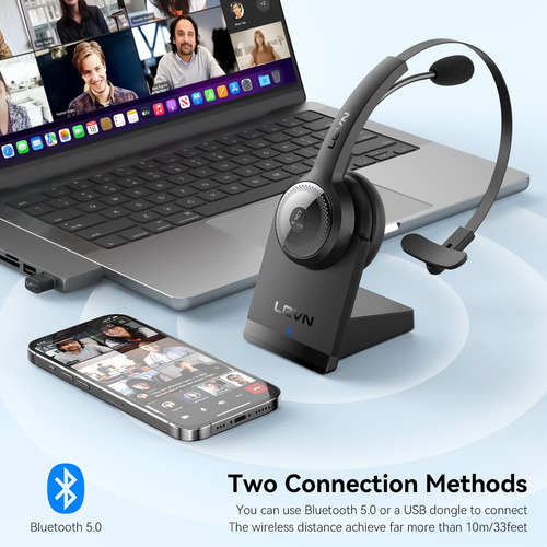 Auriculares Inalámbricos Bluetooth 5.0 Levn Con Micrófono, 3