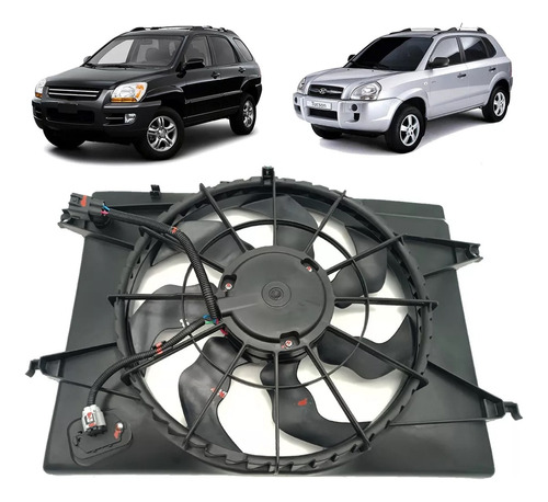 Eletroventilador Ventoinha Tucson Sportage 2.0 2005 A 2014