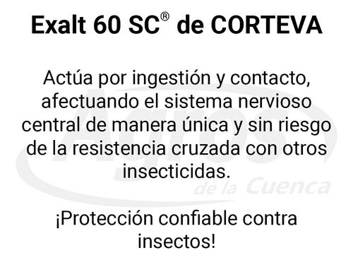 Insecticida Exalt 60 Sc 100 Ml Corteva