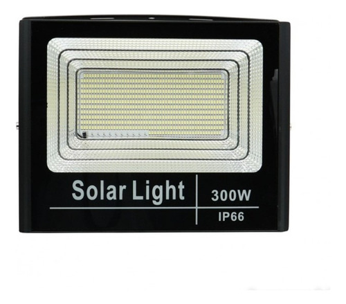 Foco Solar 300w Con Panel Solar Y Con Control-exteriores