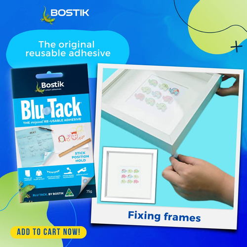 Adhesivos Reutilizables Blu-tack Color Azul Claro
