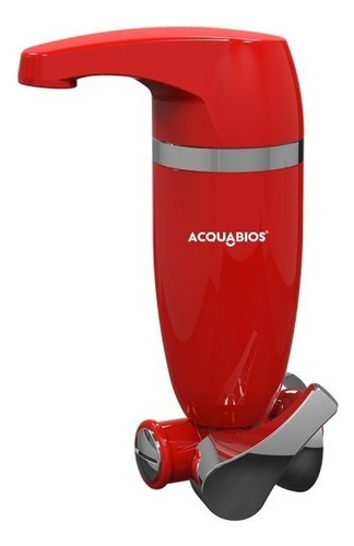 Filtro Acqua Premium Single Velmelha Cromado Acquabios Cor Vermelho