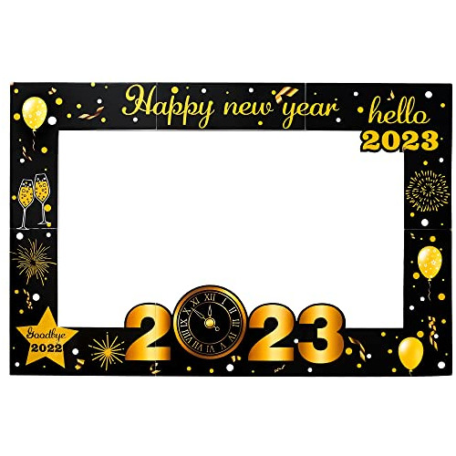 New Year Photo Booth Frame 2023 Big 36 Inch, New Year P...
