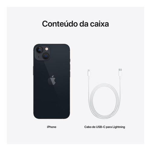 iPhone 13 De 128 GB Cor Meia Noite Apple - Distribuidor autorizado
