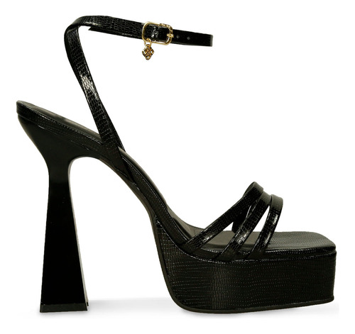 Sandalias Negro Bata Red Label Haley Mujer