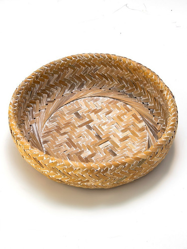 Bandeja Centro De Mesa De Bamboo Small 30 Cm Landmark