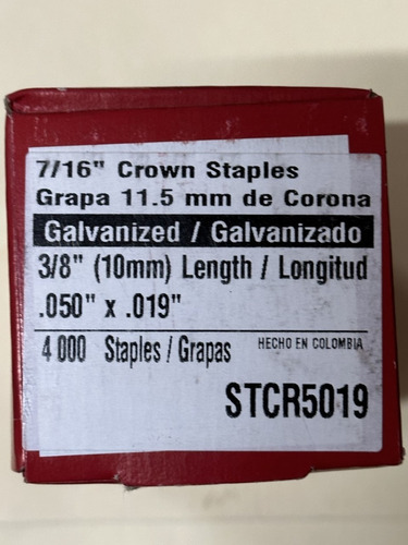 10 Cajas Grapa Senco Stcr-5019 3/8  C/4 M Para Eng P6c8 Bost