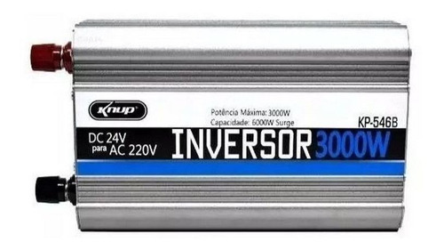 Inversor Conversor Veicular 3000w 24v Para 220v 2 Tomadas