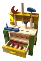 Comprar Bancada De Ferramentas Infantil Com Parafusos 14pc Madeira